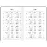 Ежедневник недатир. А6 BG. Монохром, 136 стр., темно-розовый, soft touch, с резинкой, 7БЦ — изображение 2