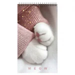 Блокнот А7, 40 л., клетка, гребень, обл. мелов. картон, уф-лак, Schoolformat КОШАЧЬЕ СИЯНИЕ — изображение 3