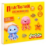 Пластилин 10 цв., со стеком, 150 г, Каляка Маляка.Для юных фантазеров