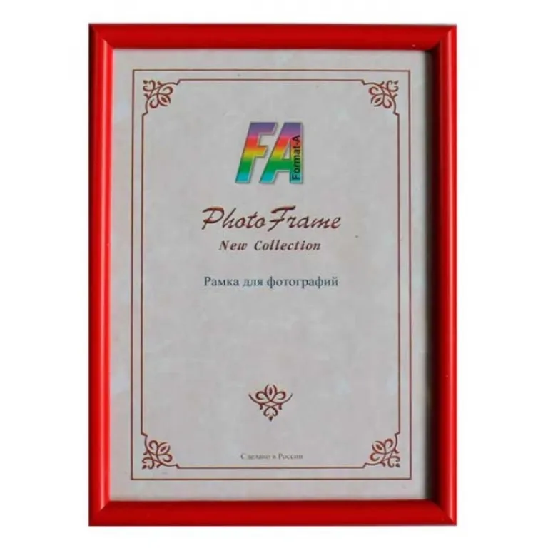 Тетрадь А5, 48 листов, клетка, гребень, ArtSpace "Моноколор. Colorblock", об. мелов. картон Рамка А4, 21х30 см, пластиковая красная, стекло, Радуга — изображение 1