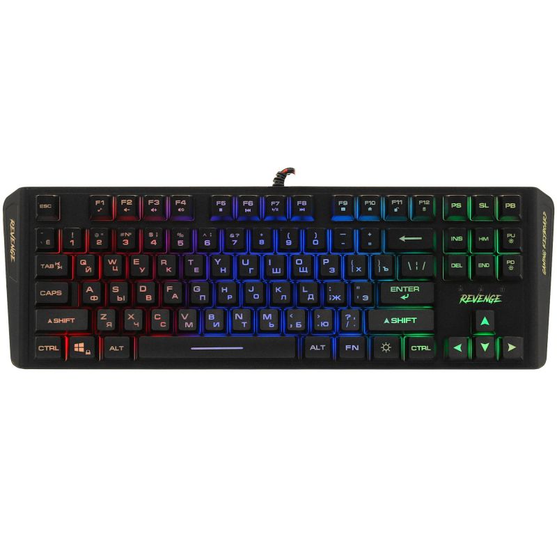Клавиатура проводная Aceline GS Revenge Rainbow цвет черный Клавиатура проводная Aceline GS Revenge Rainbow цвет черный — изображение 1