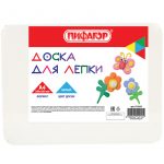 Доска для лепки А4, пластик, белая, ПИФАГОР