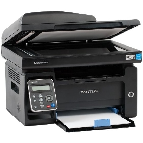 МФУ Pantum M6550NW, A4, ч/б, 22стр/мин (A4 ч/б), 1200x1200dpi, АПД-35 листов, сетевой, Wi-Fi) МФУ Pantum M6550NW, A4, ч/б, 22стр/мин (A4 ч/б), 1200x1200dpi, АПД-35 листов, сетевой, Wi-Fi) — изображение 1
