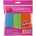 Салфетки универс. микрофибра 30*30 см. OfficeClean "Стандарт" (3 шт/упак)