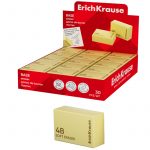 Ластик ErichKrause Мягкий, Эко-ПВХ, 30*20*11 мм, желтый