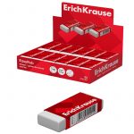 Ластик ErichKrause Легкое стирание, термопластичная резина, 51*21*11 мм, белый