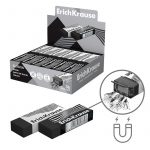 Ластик ErichKrause Иллюзия, Эко-ПВХ, 56*20*11 мм, черный