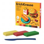 Пластилин 12 цв., со стеком, 216 г, ErichKrause Культ еды