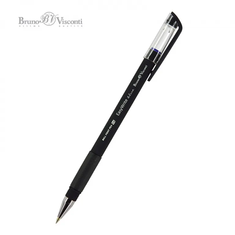 Ручка шариковая 0,5 мм., синяя, масляные чернила, грип,EasyWrite. BLACK Ручка шариковая 0,5 мм., синяя, масляные чернила, грип,EasyWrite. BLACK — изображение 1