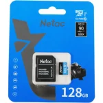Карта памяти 128GB MicroSDXC Netac NT02P500STN-128G-R P500 + адаптер