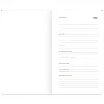 Ежедневник датир. 2027, А5, BG Contrast. Espresso, 352 стр, твердая обложка, кожзам,  цветной срез, на резинке — изображение 3