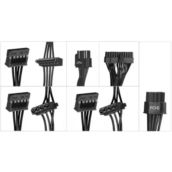 Блок питания 500 Вт KingPrice KPPSU500 ((20+4pin) 120mm fan 4xSATA, ATX) — изображение 3